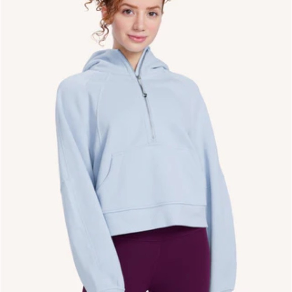 Lululemon Scuba Oversized Half-Zip Blue Linen M/L